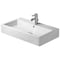 Duravit Washbasin 31" Vero w/Overflow+Faucet Deck, 1 Faucet Hole White 0454800000 - alternate 1